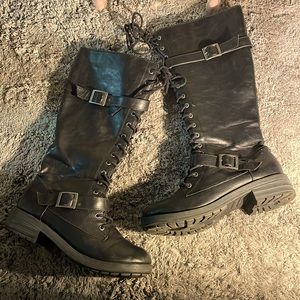 Unionbay tall combat boots